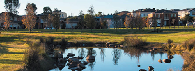 Integration of open space into the urban landscape promotes residential amenity